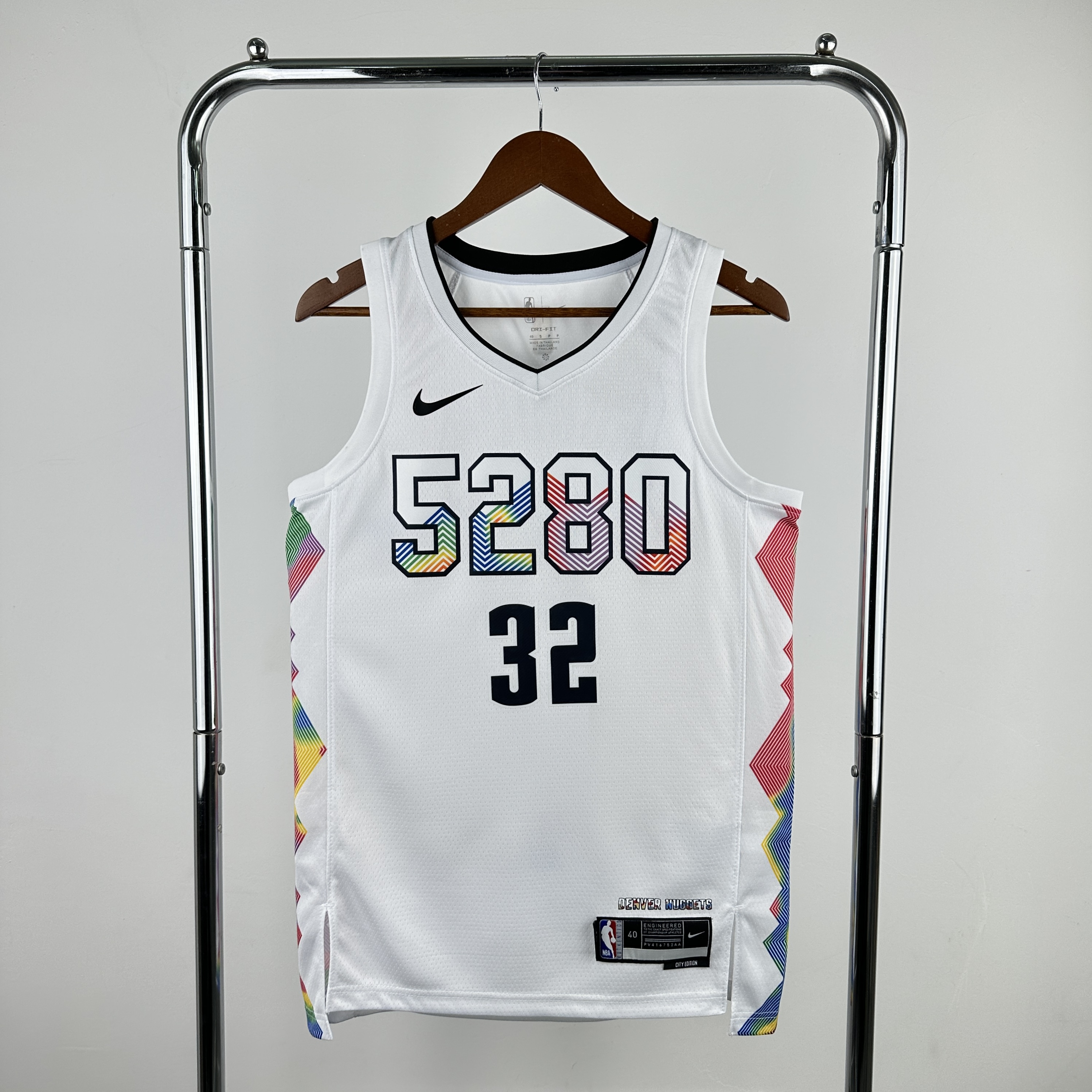 Men Denver Nuggets #32 Gordon Fanatics White City Edition 2024-25 Fast Break Player NBA Jersey->houston rockets->NBA Jersey